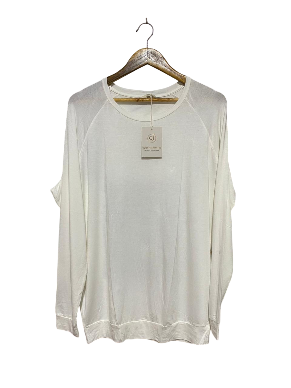 CYBERJAMMIES |XL| BUST 24| B38| LUXURY WHITE LONG SLEEVE LOUNGE TOP