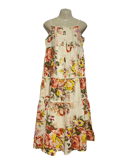 GEORGE |M| BUST 18| B39| VIBRANT FLORAL PRINT TIERED MAXI DRESS