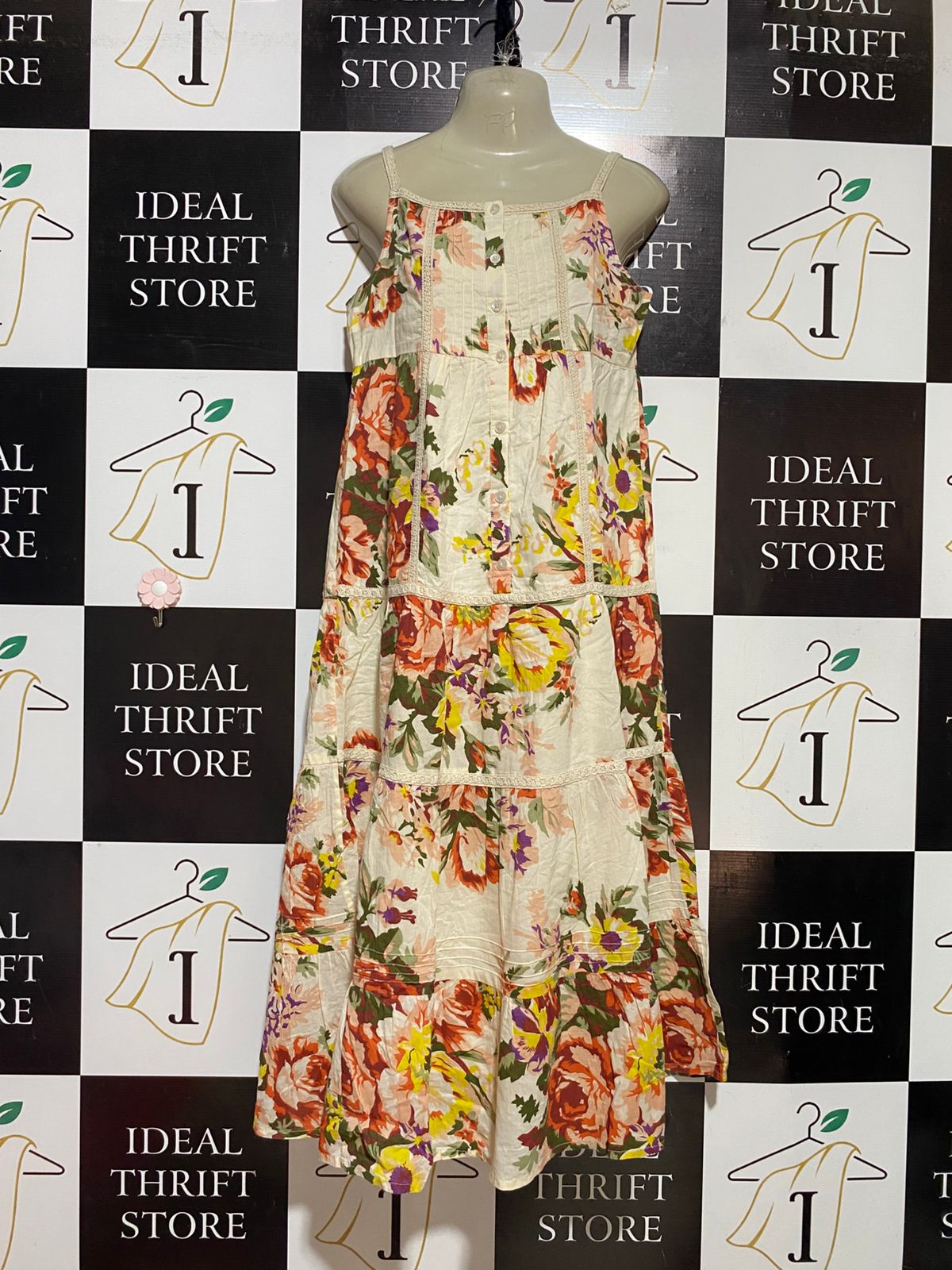 GEORGE |M| BUST 18| B39| VIBRANT FLORAL PRINT TIERED MAXI DRESS