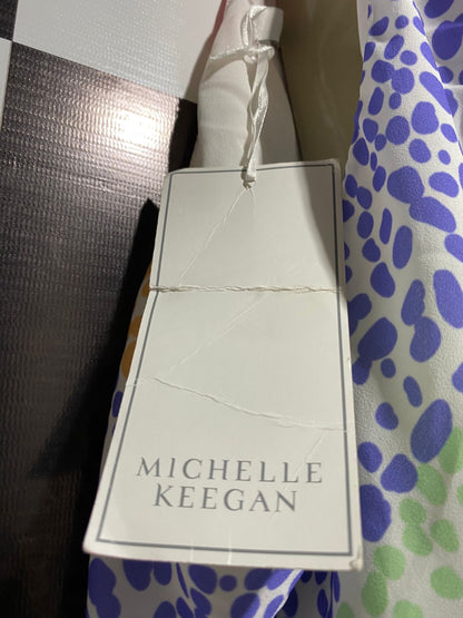 MICHELLE KEEGAN |M| BUST FREE| B39| MULTICOLOR RAINBOW CHEETAH PRINT MAXI DRESS