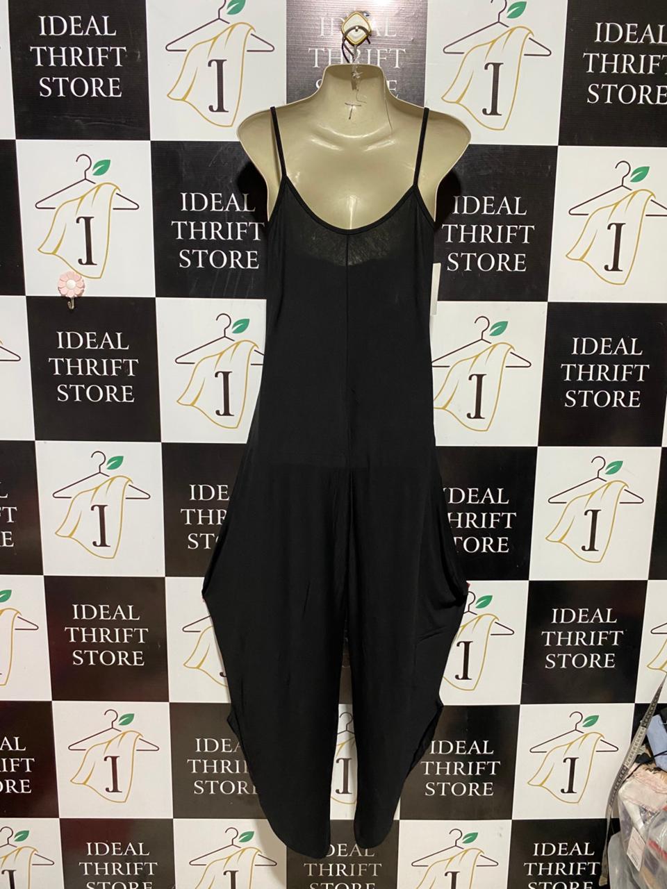 LAVINIA |M| BUST 17| B39| CLASSIC BLACK HAREM JUMPSUIT