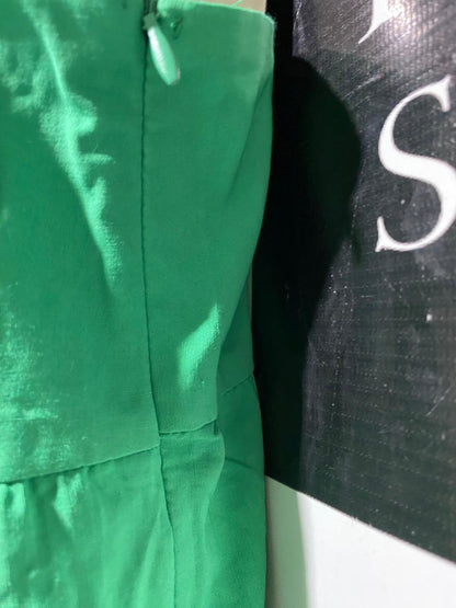 PRIMARK |L| BUST 20| B39| VIBRANT EMERALD GREEN TIERED MAXI DRESS