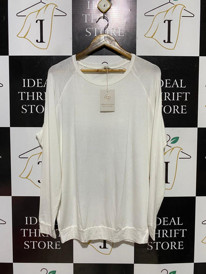 CYBERJAMMIES |XL| BUST 24| B38| LUXURY WHITE LONG SLEEVE LOUNGE TOP