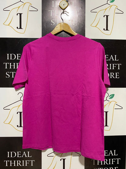 THE EVERYDAY |L| BUST 20| B38| VIBRANT MAGENTA PURPLE RESPONSIBLY SOURCED COTTON CREW NECK TEE