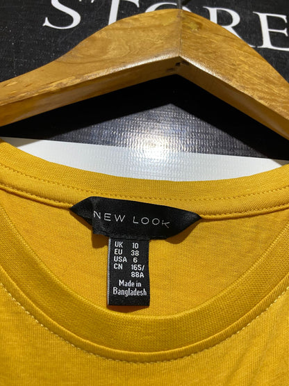 NEW LOOK |M| BUST 18| B38| CALIFORNIA WEST COAST GRAPHIC T-SHIRT - MUSTARD YELLOW