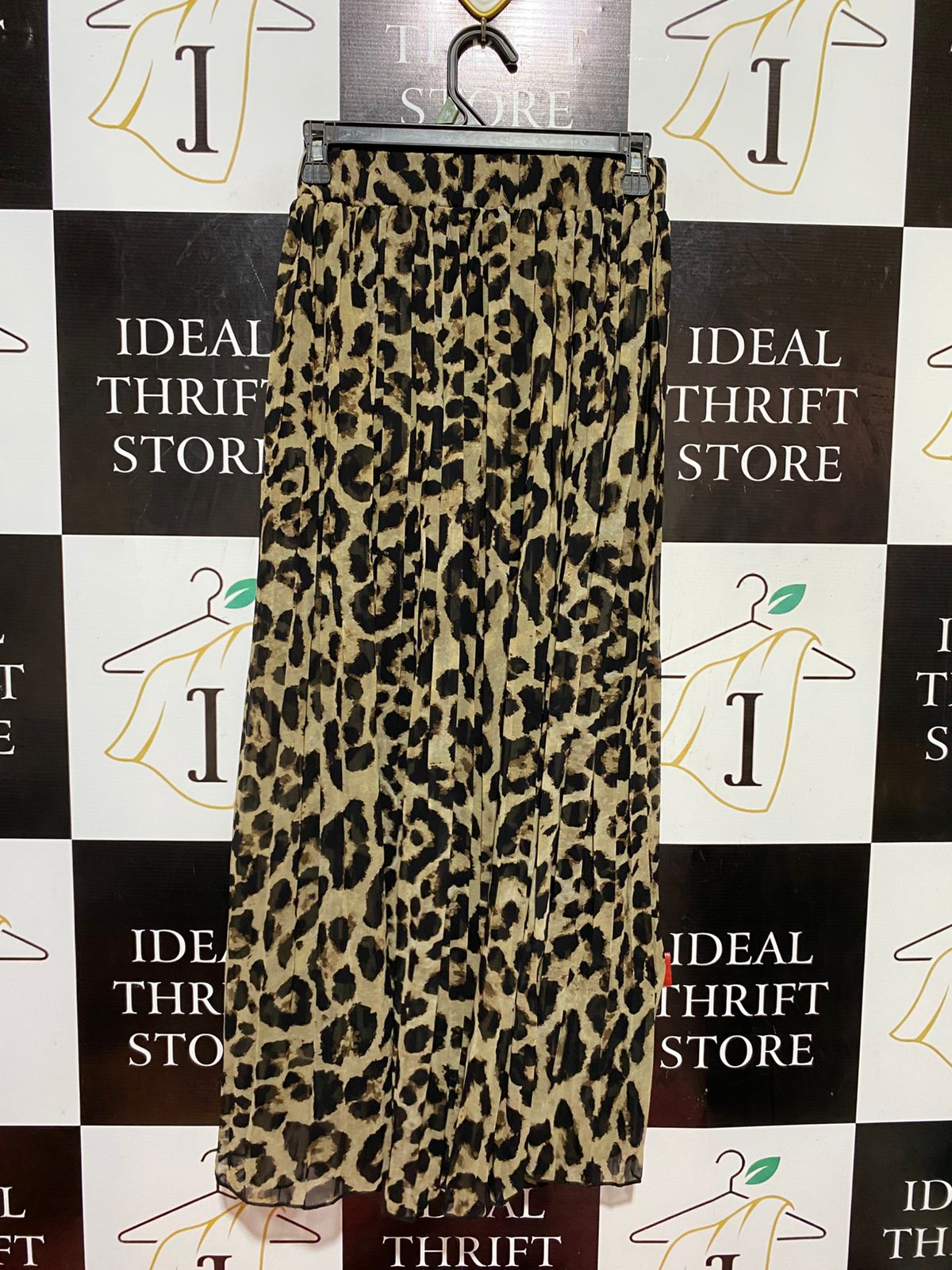 JOLIE MOI |S/M| WAIST 24| B38| LUXE LEOPARD ANIMAL PRINT MAXI SKIRT
