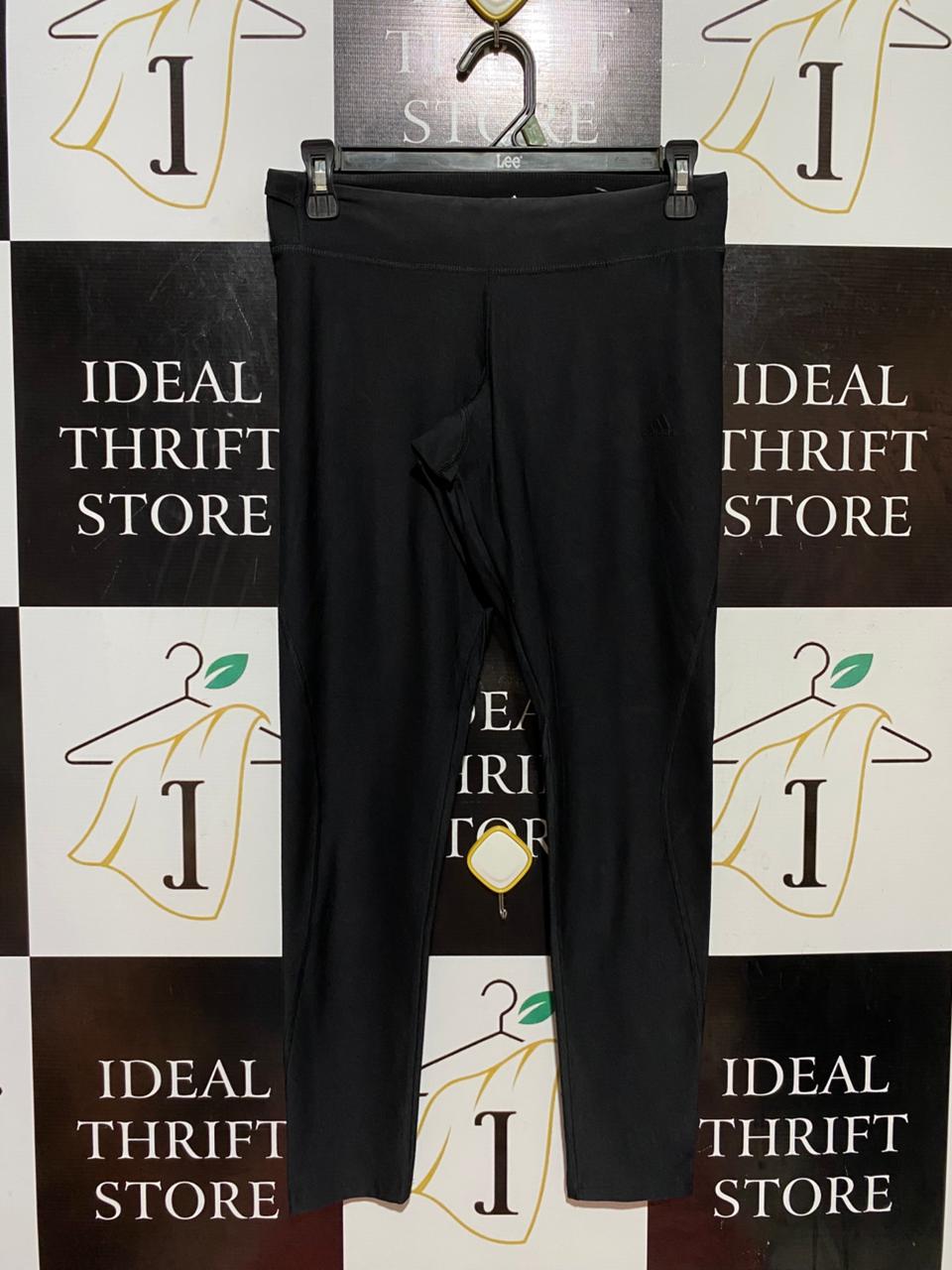 ADIDAS |M| WAIST 28| B38| SLEEK ESSENTIAL HIGH-WAISTED BLACK ACTIVE LEGGINGS