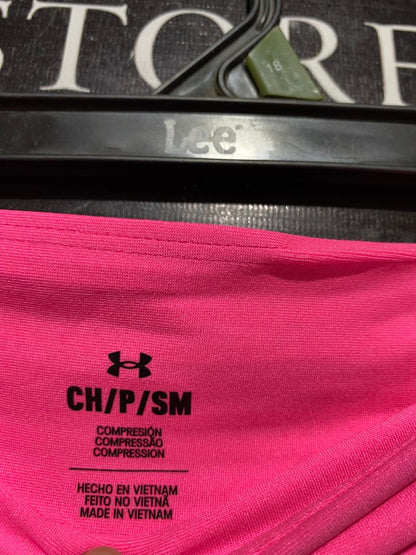 UNDER ARMOUR |S/M| WAIST 24| B38| HIGH-WAISTED HOT PINK LEGGINGS WITH SIDE POCKET