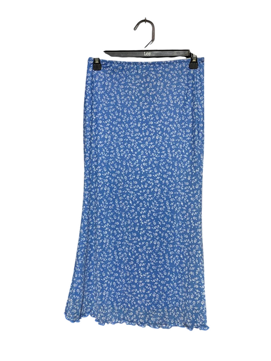SHEIN |S| WAIST 26| B39| HIGH-WAISTED A-LINE COTTAGECORE LONG SKIRT WITH LETTUCE HEM