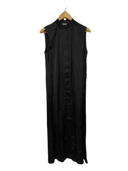 H&M |L| BUST 20| B39| JET BLACK HIGH-NECK SLEEVELESS MAXI SHIFT DRESS