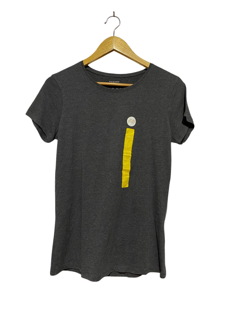 PRIMARK |M| BUST 17| B39| ESSENTIAL CHARCOAL GREY CREW NECK SHORT SLEEVE T-SHIRT