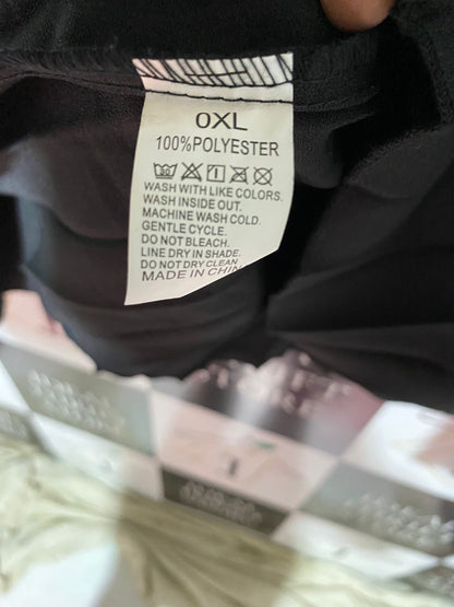|XL| WAIST 30| B39| ELEGANT JET BLACK PLEATED MAXI SKIRT WITH COMFORT ELASTIC WAISTBAND