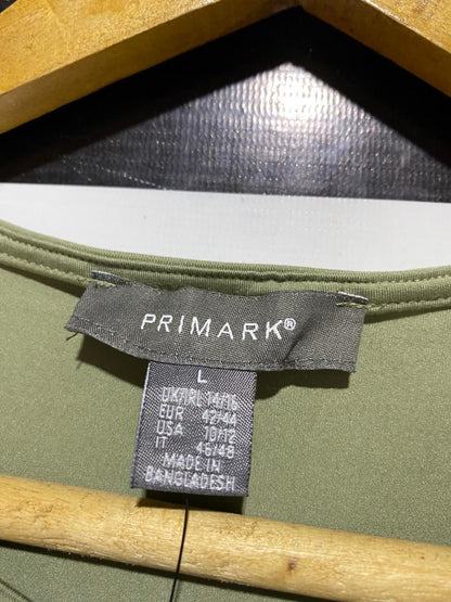 PRIMARK |S| BUST 14| B39| ESSENTIAL SAGE OLIVE GREEN RACERBACK BODYSUIT WITH BOTTOM SNAP CLOSURE