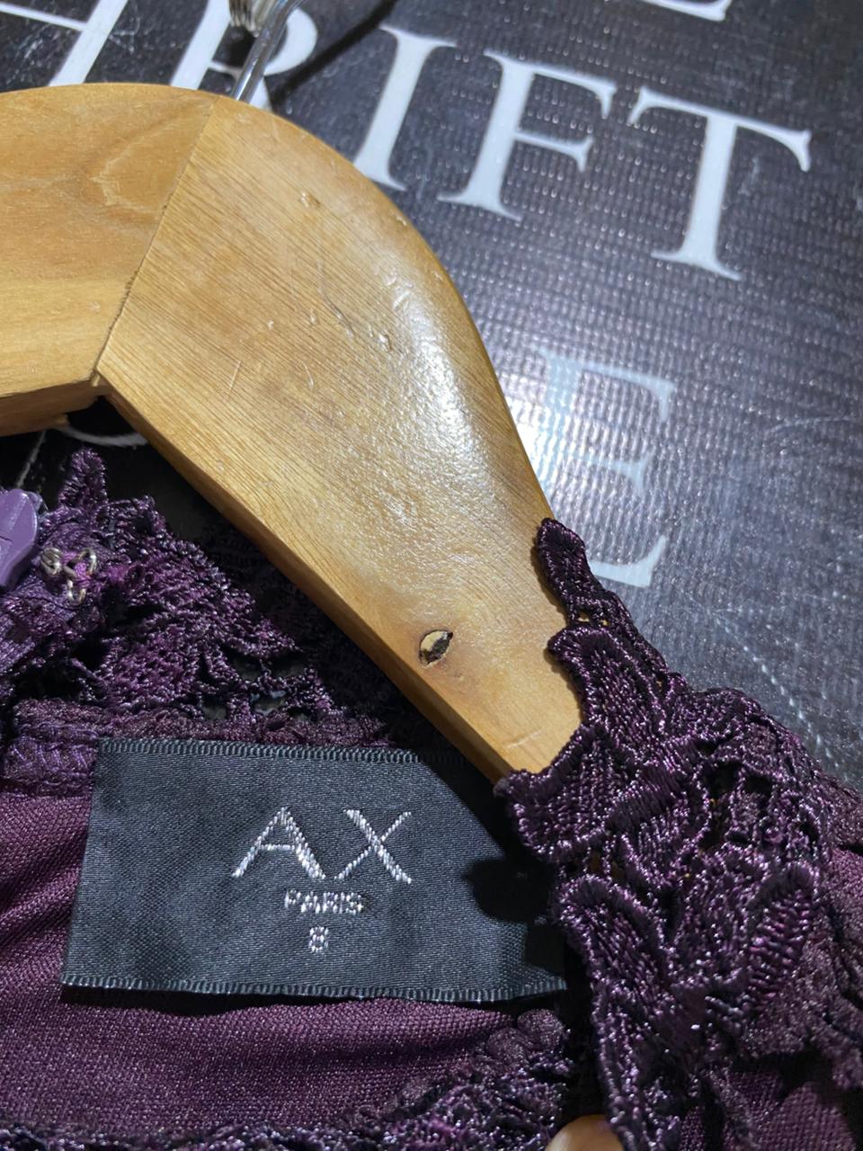 AX |S| BUST 16| B39| ELEGANT BURGUNDY LACE MOCK NECK BODYCON MINI DRESS