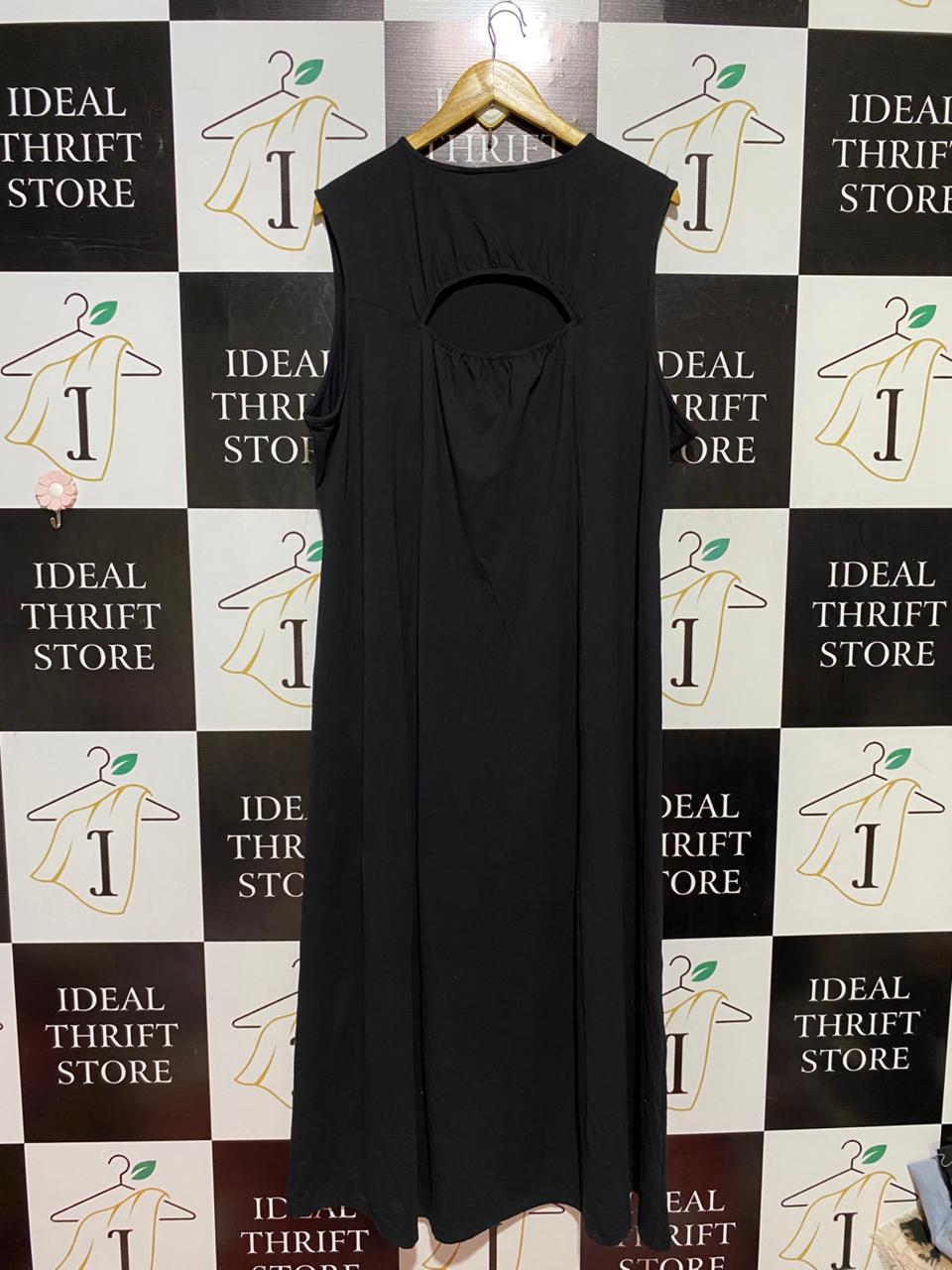 PRIMARK |XXL| BUST 24| B39| CLASSIC BLACK SLEEVELESS ROUND NECK MAXI DRESS