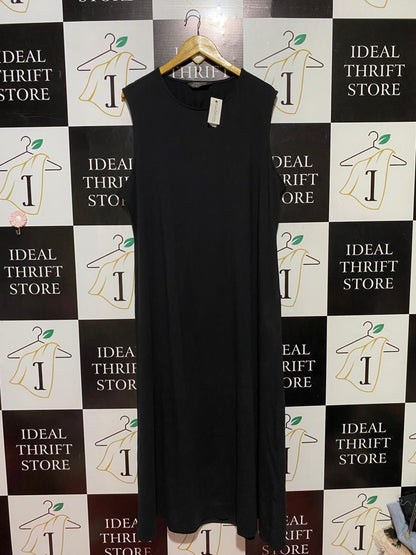 PRIMARK |XXL| BUST 24| B39| CLASSIC BLACK SLEEVELESS ROUND NECK MAXI DRESS