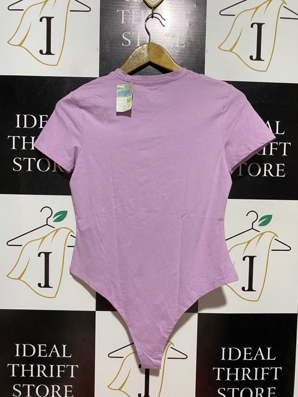 PRIMARK |M| BUST 16| B39| PINK CHIC LILAC SHORT SLEEVE CREW NECK BODYSUIT