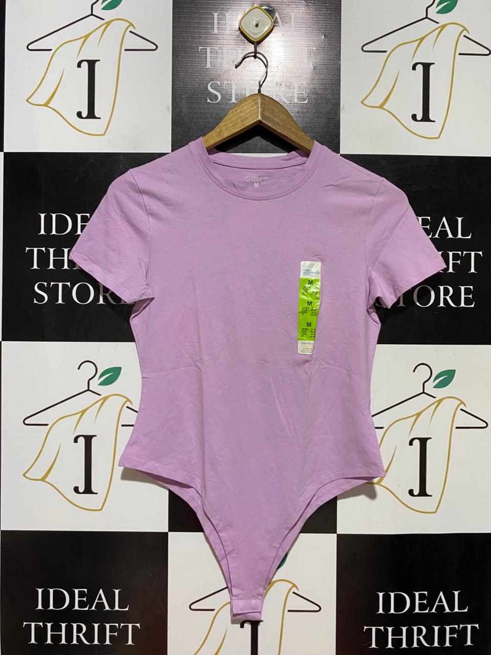 PRIMARK |M| BUST 16| B39| PINK CHIC LILAC SHORT SLEEVE CREW NECK BODYSUIT