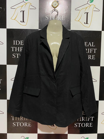 NEW LOOK |M| BUST 20| B39| CLASSIC BLACK SINGLE-BUTTON BLAZER