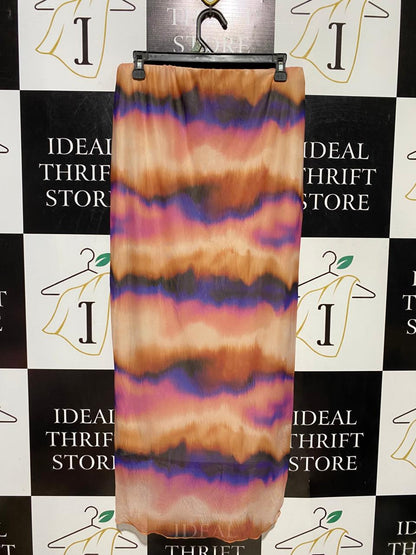 PRIMARK |M| WAIST 29| B39| VIBRANT TIE-DYE EFFECT MAXI SKIRT