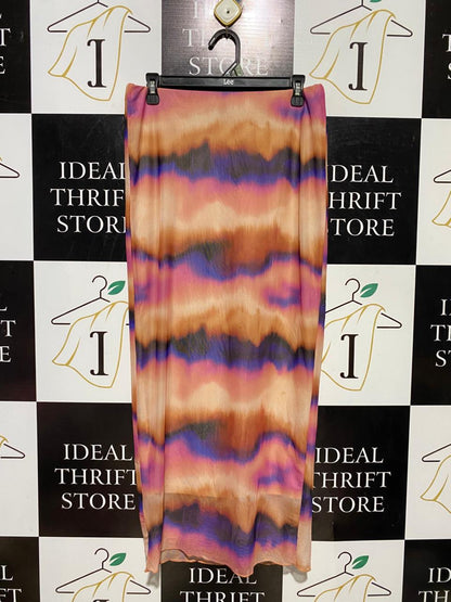 PRIMARK |M| WAIST 29| B39| VIBRANT TIE-DYE EFFECT MAXI SKIRT