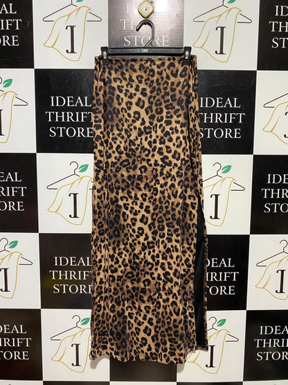 NAA NAA |M| WAIST 28| B39| HIGH-WAISTED SIDE SLIT LONG PROFILE SKIRT