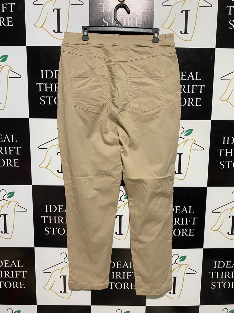 PRIMARK CARES |XL| WAIST 34| B39| CLASSIC KHAKI BEIGE TAPERED CHINO PANTS