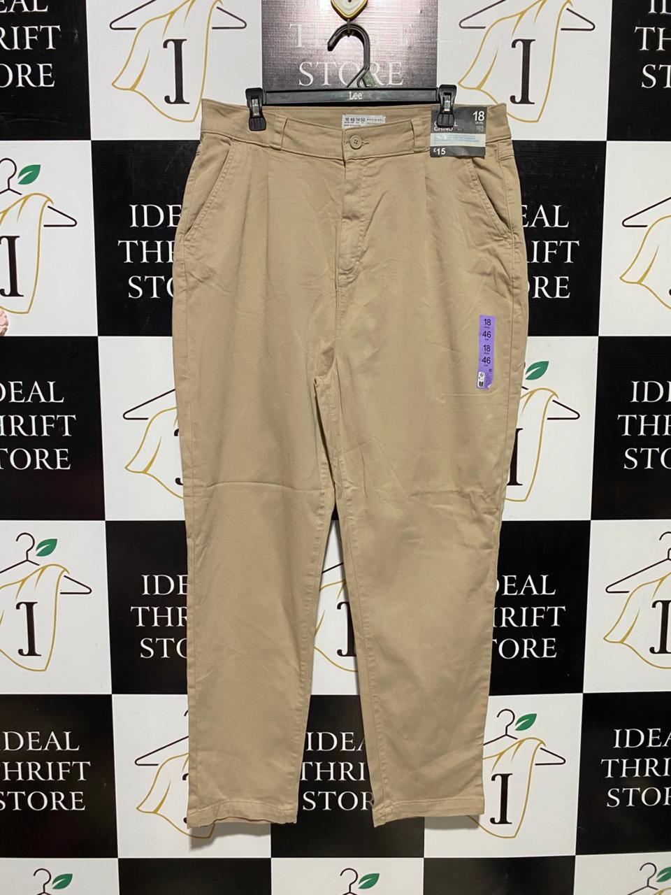 PRIMARK CARES |XL| WAIST 34| B39| CLASSIC KHAKI BEIGE TAPERED CHINO PANTS