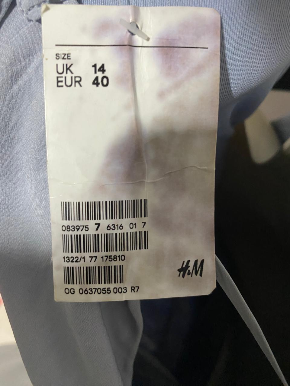 H&M |M| BUST 18| B39| ELEGANT HIGH-NECK HALTER MAXI DRESS – LIGHT LILAC GREY