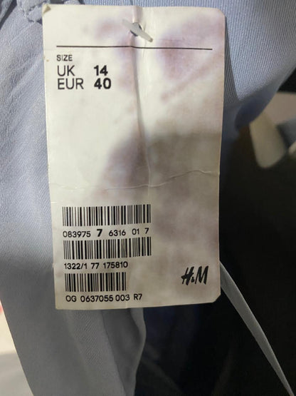 H&M |M| BUST 18| B39| ELEGANT HIGH-NECK HALTER MAXI DRESS – LIGHT LILAC GREY