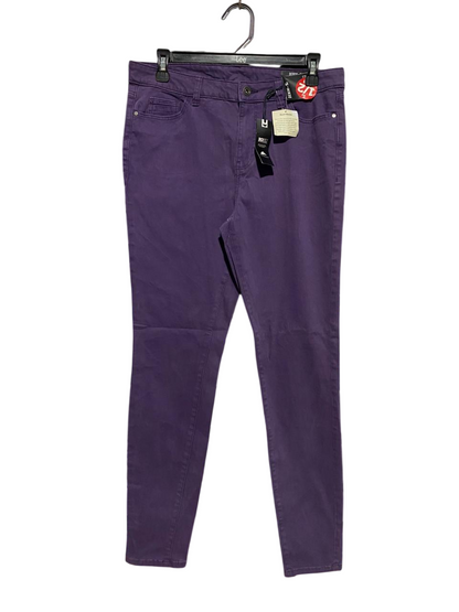 TU |L| WAIST 30| B40| STYLISH VIBRANT PURPLE SLIM-FIT DENIM JEANS