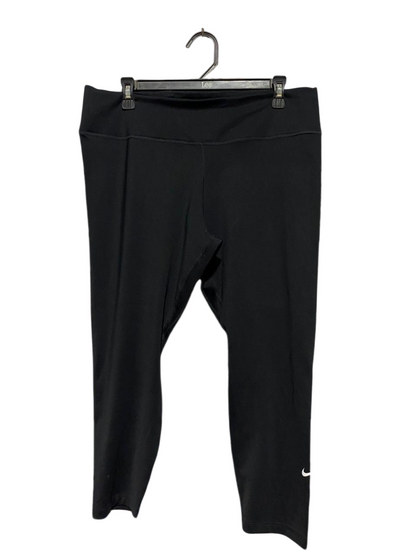 NIKE |XL| WAIST 34| B40| CLASSIC BLACK CROPPED ACTIVEWEAR LEGGINGS