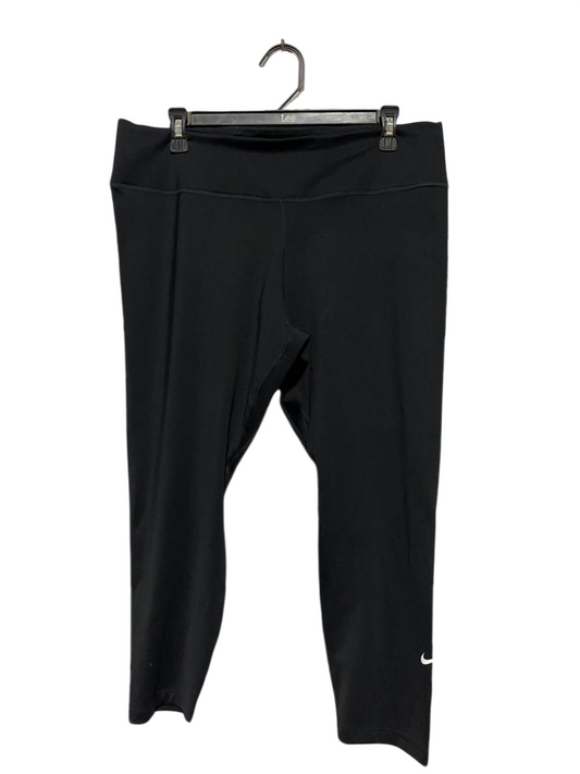 NIKE |XL| WAIST 34| B40| CLASSIC BLACK CROPPED ACTIVEWEAR LEGGINGS