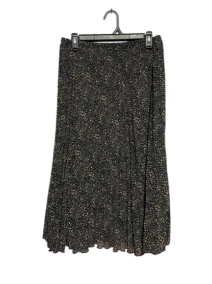 PRIMARK |M| WAIST 28| B40| CHIC BLACK AND BEIGE MICRO-SPECKLED MIDI SKIRT