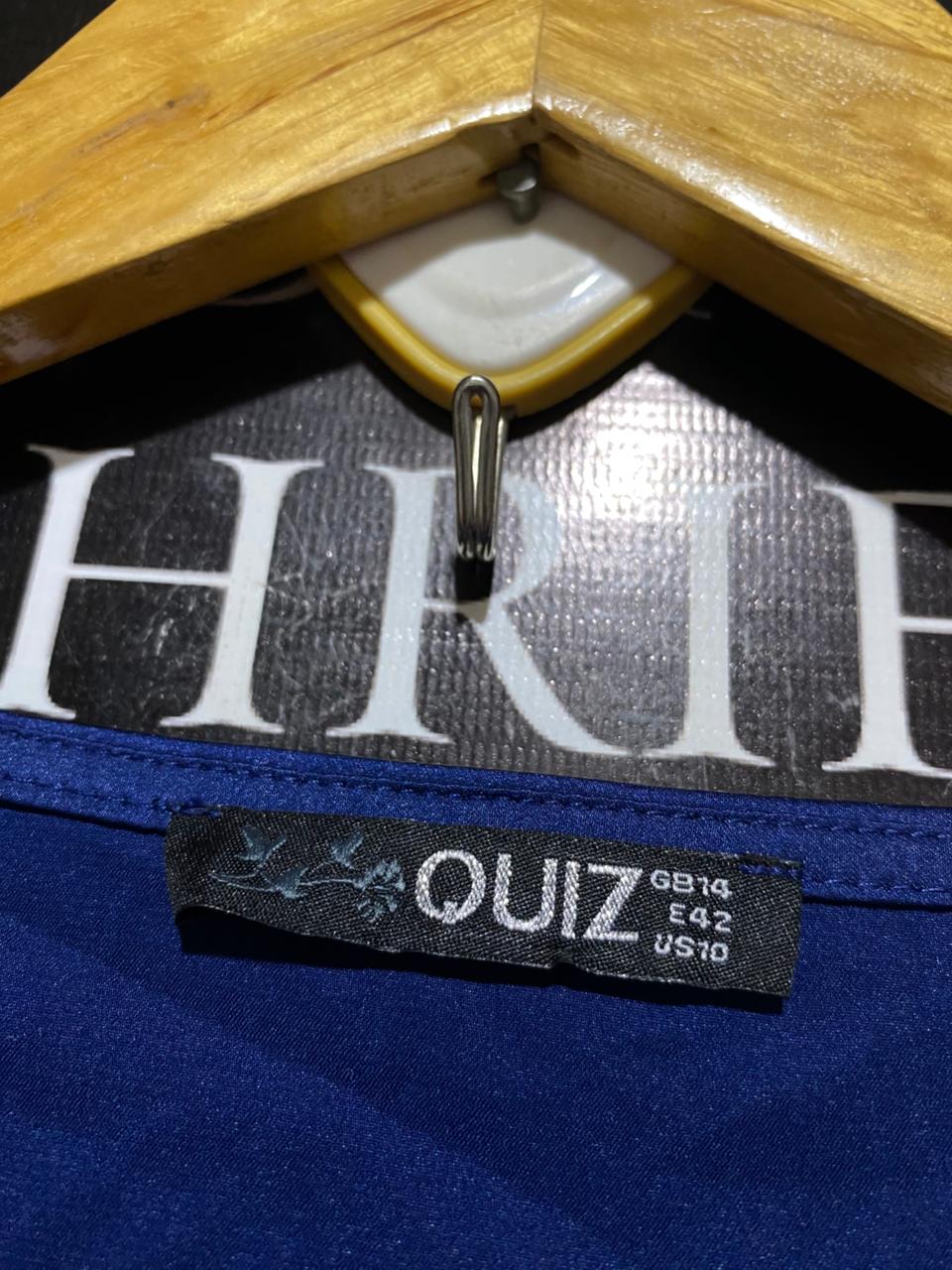 QUIZ |M| BUST 17| B40| STUNNING ROYAL BLUE SATIN RUCHED BODYCON PARTY DRESS