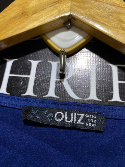 QUIZ |M| BUST 17| B40| STUNNING ROYAL BLUE SATIN RUCHED BODYCON PARTY DRESS