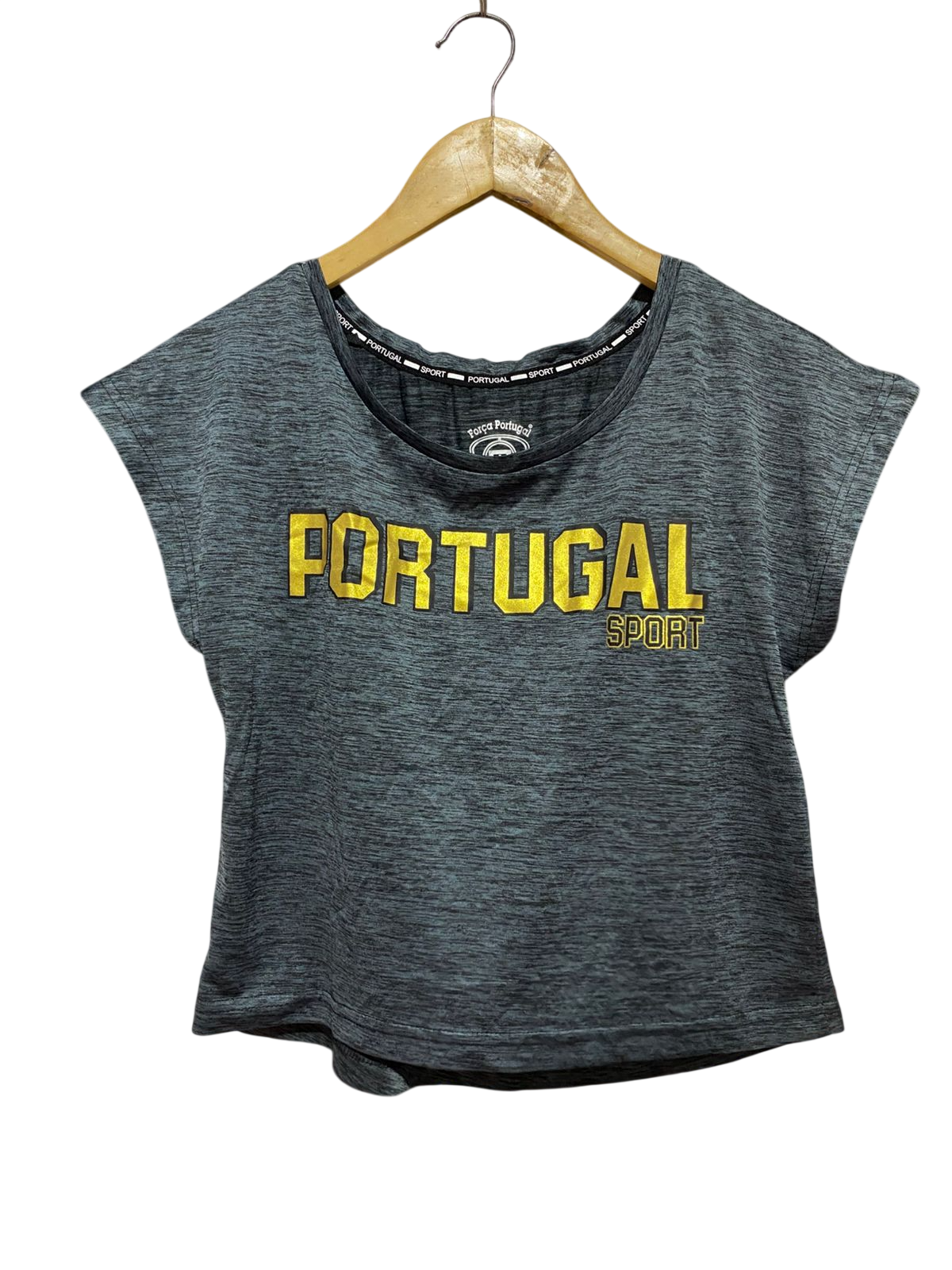 FORCA PORTUGAL |S| BUST FREE| B40| SPORT GREY MELANGE SHORT SLEEVE ATHLETIC T-SHIRT