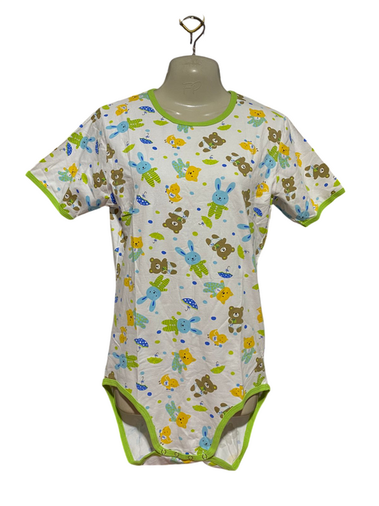 AB STAR |M| BUST 18| B40| CUTE CARTOON ANIMAL PRINT EXTENDED ONESIE BODYSUIT
