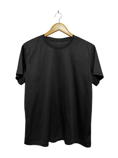 SHEIN |L| BUST 21| B40| CLASSIC BLACK SHORT SLEEVE ATHLETIC TEE
