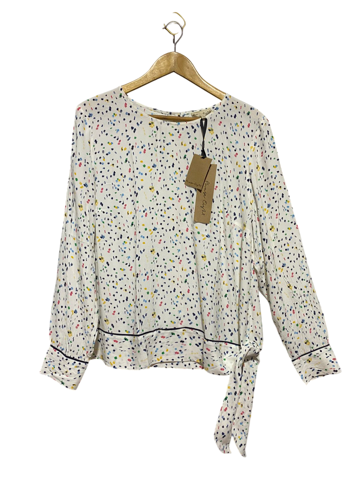 PHASE EIGHT |L| BUST 21| B41| MULTICOLOR CONFETTI SPECKLED PRINT BLOUSE