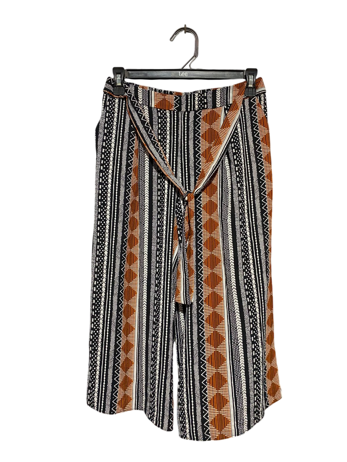 ATMOSPHERE |S| WAIST 26| B41| GEOMETRIC TRIBAL PRINT WIDE-LEG PANTS