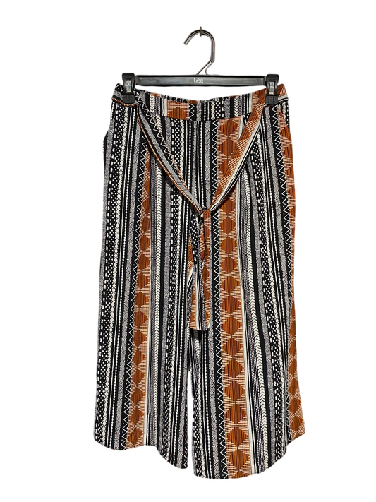 ATMOSPHERE |S| WAIST 26| B41| GEOMETRIC TRIBAL PRINT WIDE-LEG PANTS