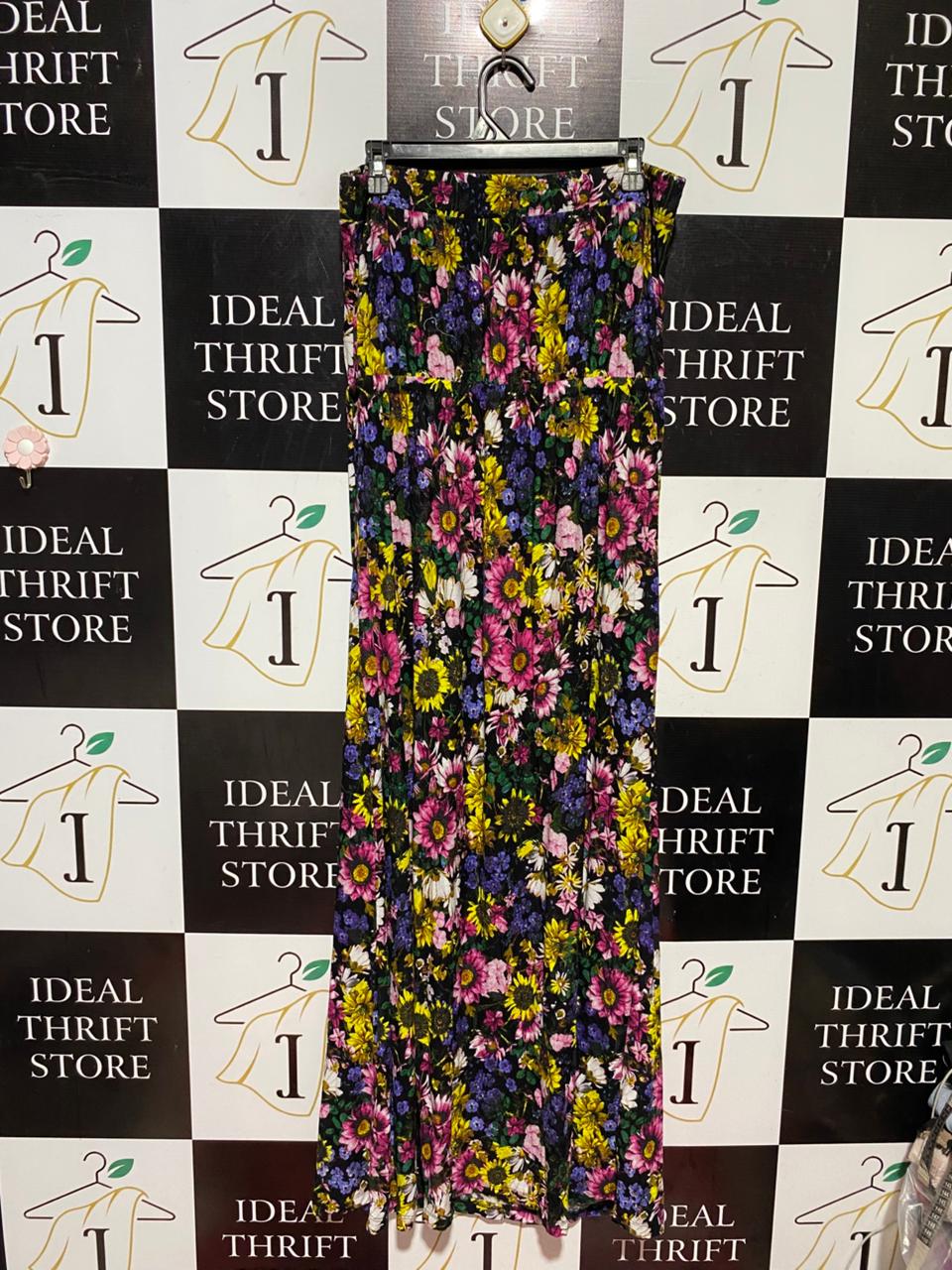 NEXT |XL| WAIST 34| B41| MULTICOLOR FLORAL PRINT MAXI SKIRT
