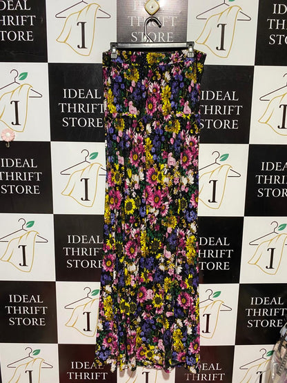 NEXT |XL| WAIST 34| B41| MULTICOLOR FLORAL PRINT MAXI SKIRT
