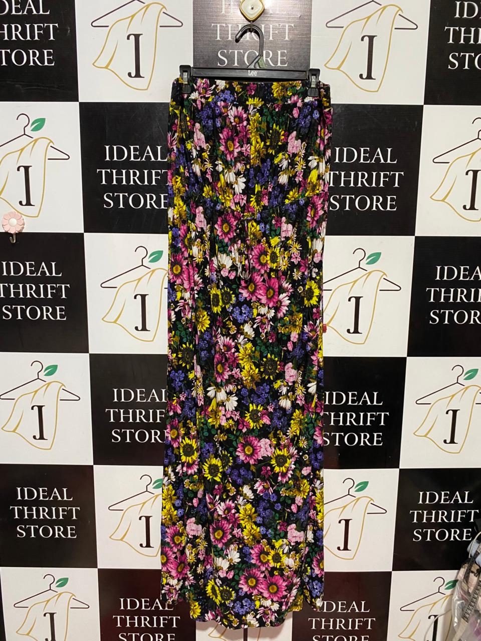 NEXT |XL| WAIST 34| B41| MULTICOLOR FLORAL PRINT MAXI SKIRT