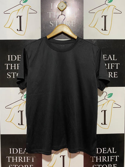 SHEIN |L| BUST 21| B40| CLASSIC BLACK SHORT SLEEVE ATHLETIC TEE