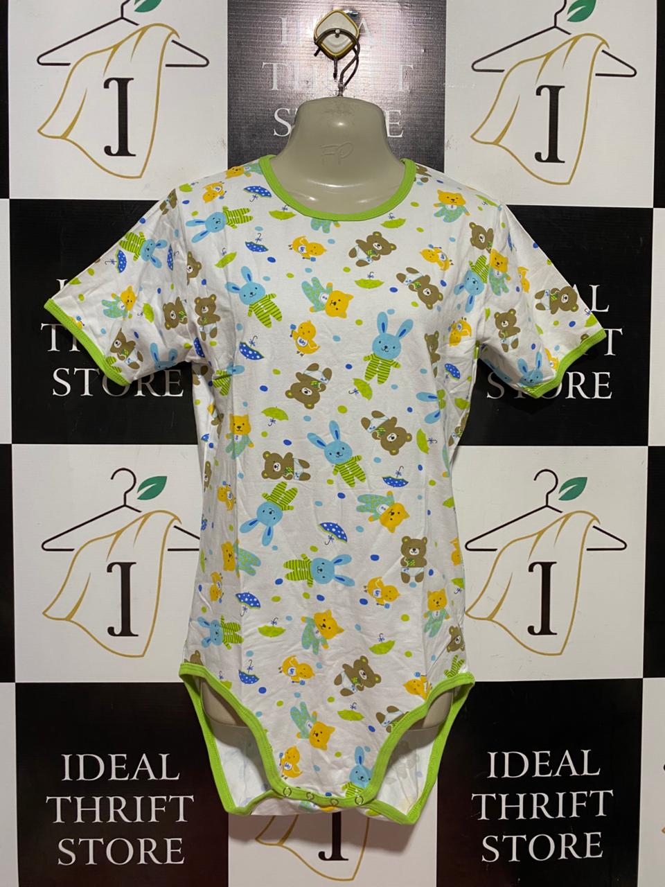 AB STAR |M| BUST 18| B40| CUTE CARTOON ANIMAL PRINT EXTENDED ONESIE BODYSUIT