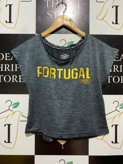 FORCA PORTUGAL |S| BUST FREE| B40| SPORT GREY MELANGE SHORT SLEEVE ATHLETIC T-SHIRT