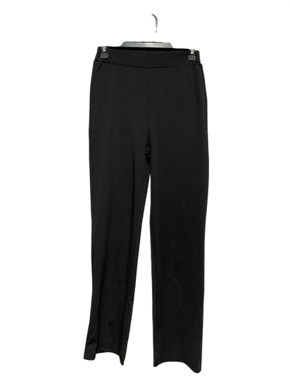 |S| WAIST 25| B41| BLACK HIGH-WAISTED STRAIGHT-LEG TROUSERS