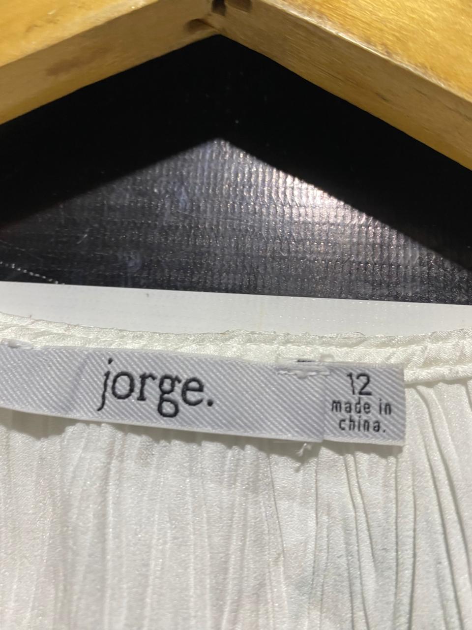 JORGE |M| B41| WHITE CRINKLE PLISSE FRONT-TIE TWO-PIECE CO-ORD SET